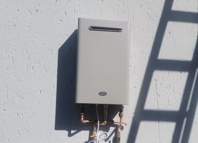 Outdoor Gas Geyser
